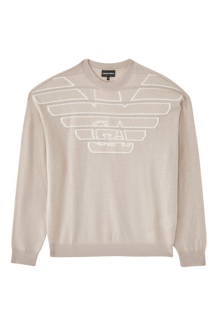 Macro Eagle Logo Sweater